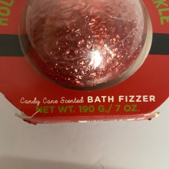 Cupcakes & Cartwheels Holiday Sparkle Candy Cane Scented Bath Fizzer 7 oz. - Picture 2 of 5
